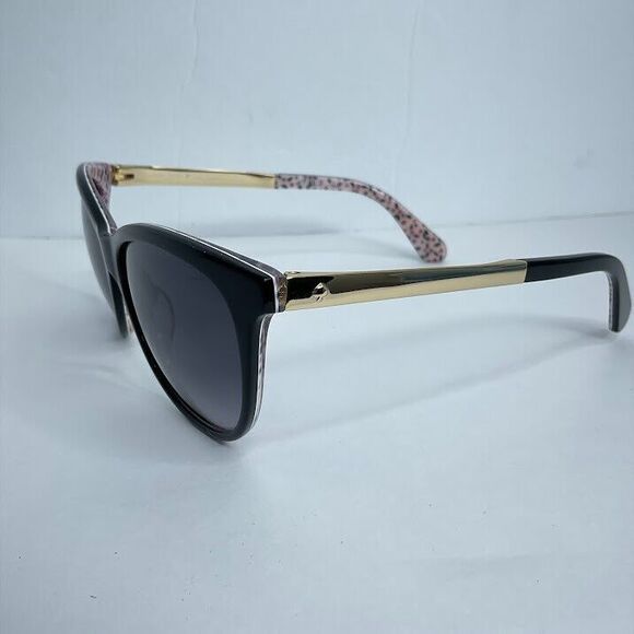 Kate Spade Sunglasses  Black Gold Jizelle/s  UYY90 55-16 140 Cat Eye Frames Only - Picture 1 of 7